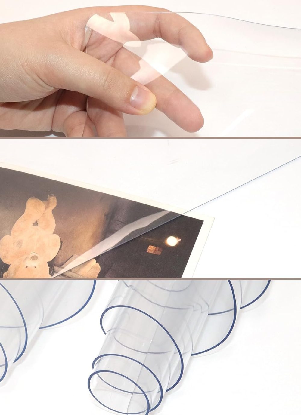 Clear Desk Mat, Desk Protector, Waterproof and Heat-Resistant PVC Round Edge Desk Pad with Non-Slip Backing, Suitable for Home and Office Multifunction Desk Mat, 16.93 x 23.62 Inches - Image 5
